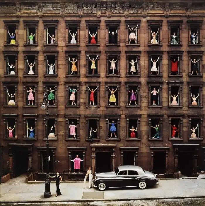 Girls in the Windows historic photo by Ormond Gigli