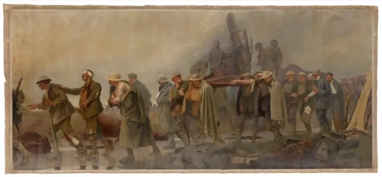 نقاشی پزشکان میدان نبرد در جنگ جهانی اول | World War I medical corps painting