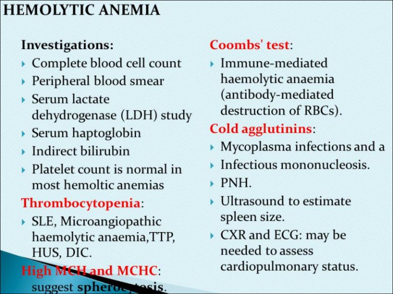 Hemolytic anemia