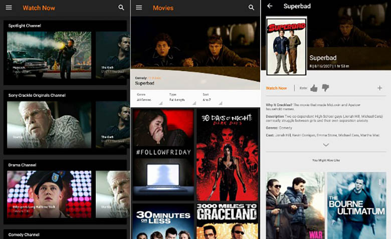 سرویس Sony Crackle