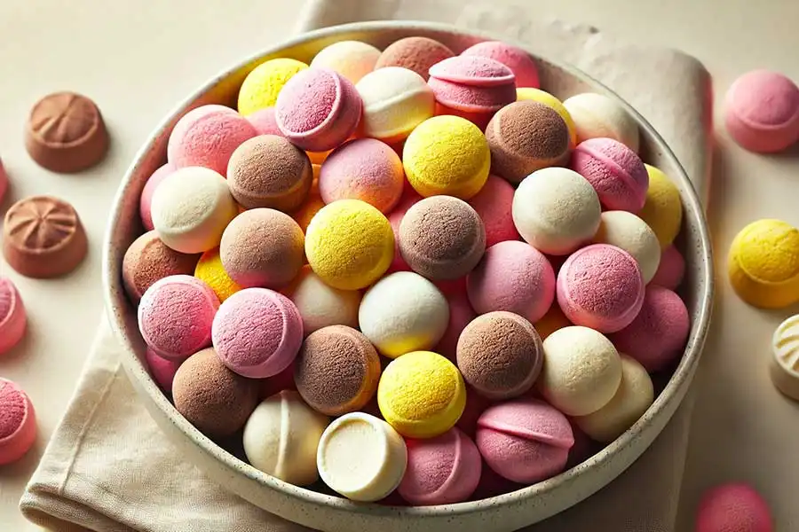 بستنی خشک پفکی