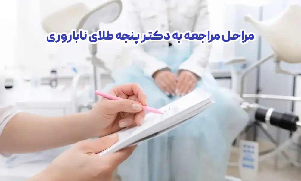 مراحل مراجعه به دکتر پنجه طلای ناباروری