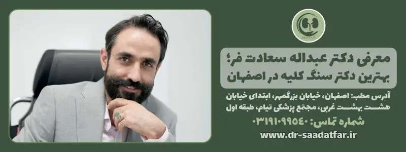 معرفی دکتر عبداله سعادت فر؛ بهترین دکتر سنگ کلیه در اصفهان