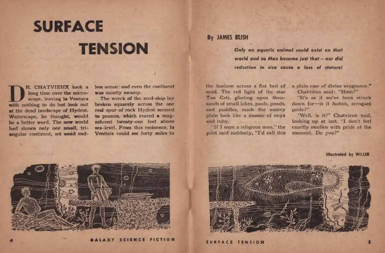 تنش سطح – جیمز بلیش Surface Tension – James Blish (1952)