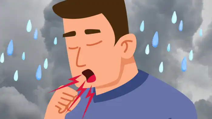 Why do some rainfalls trigger coughing?