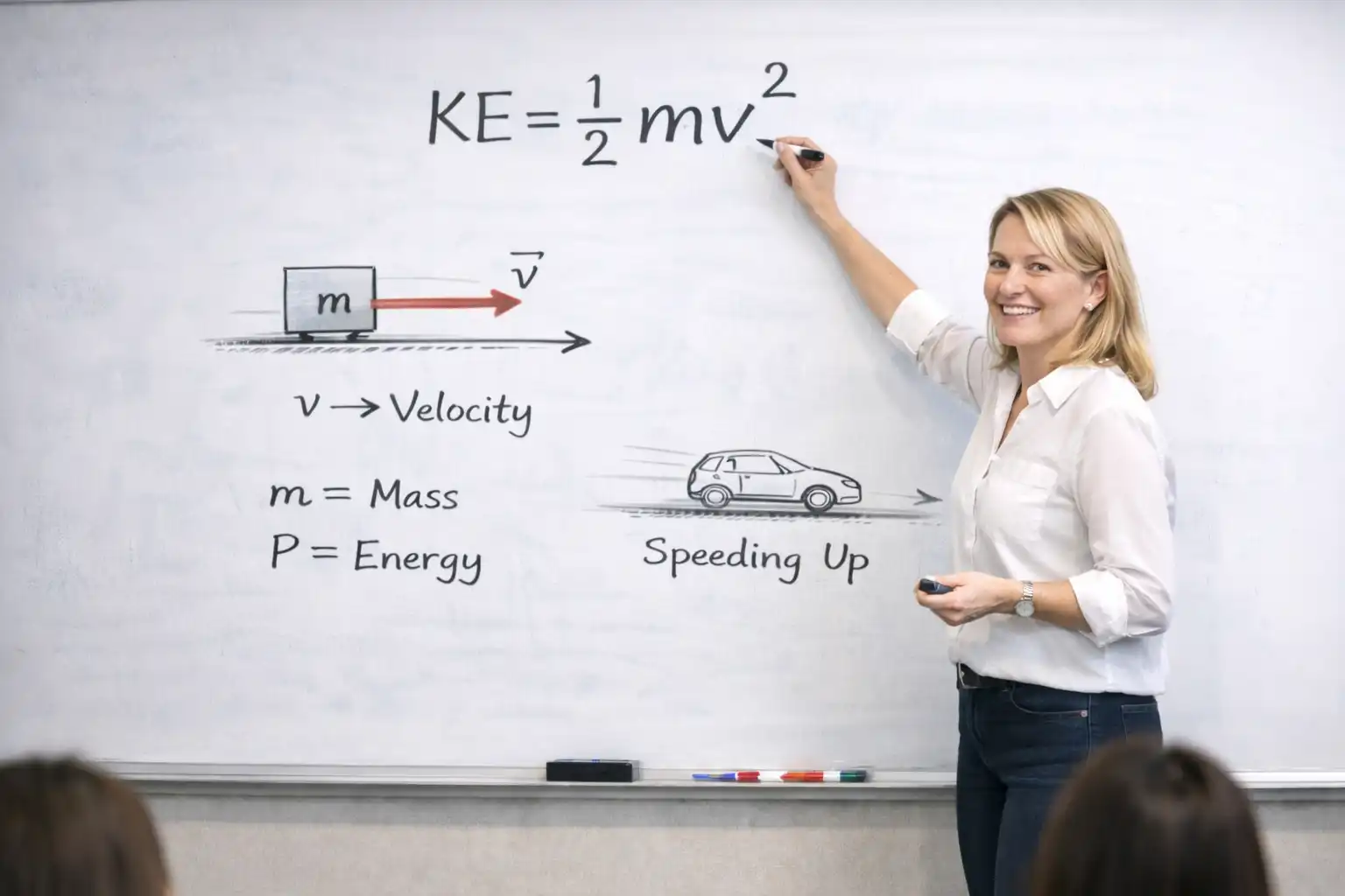 فرمول KE = 1/2 mv² | | انرژی جنبشی
