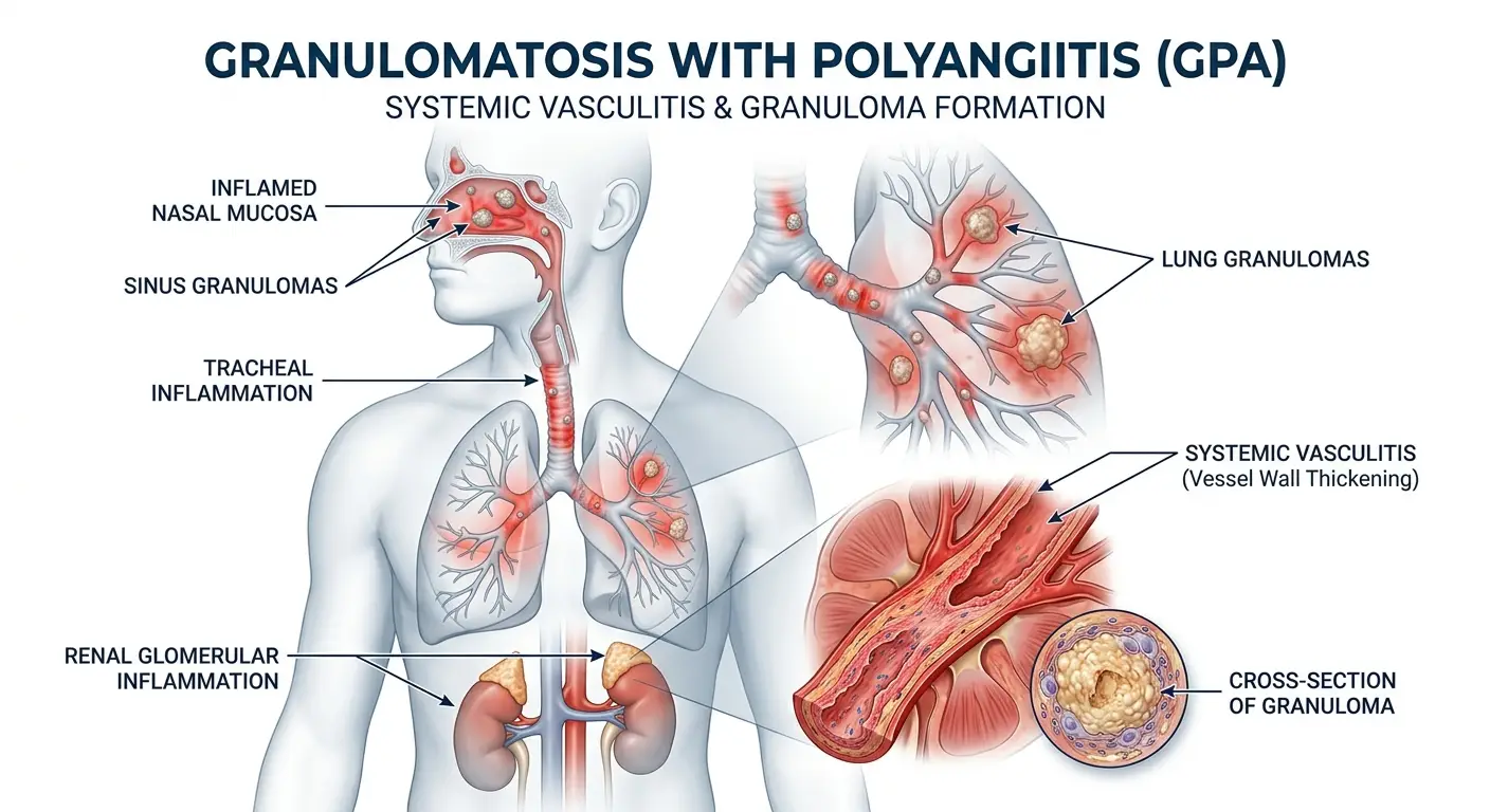گرانولوماتوز همراه با پلی‌آنژئیت (GPA) یا وگنر