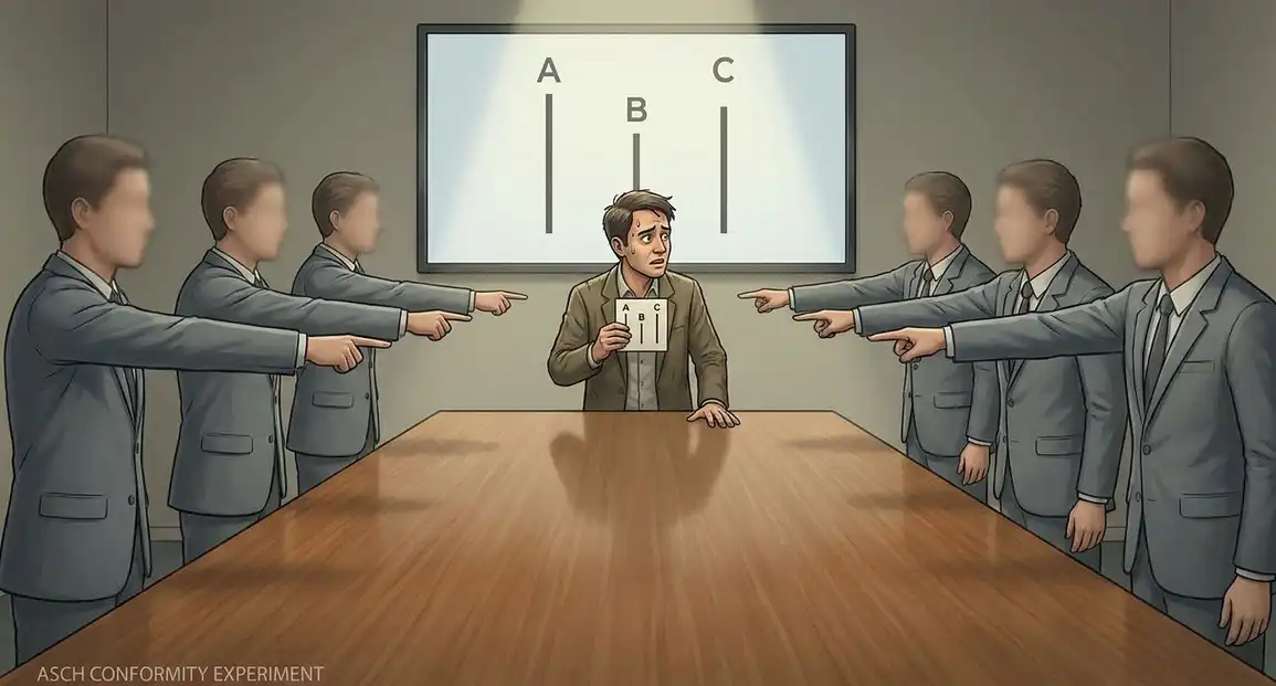 آزمایش همنوایی اش (Asch Conformity Experiment)
