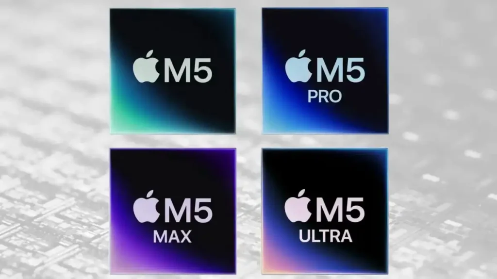 مقایسه تراشه‌های M5، M5 Pro ، M5 Max و M5 Ultra